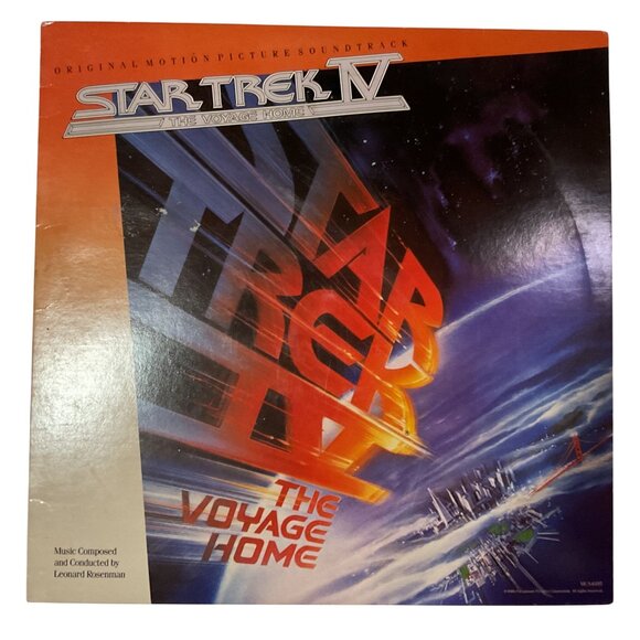 Star Trek IV The Voyage Home Original Motion Picture Soundtrack Vinyl Album 1986 - Picture 1 of 6